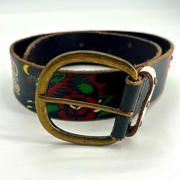 Vintagee Y2K Ed Hardy leather belt small excellent  condition - Picture 1 of 9